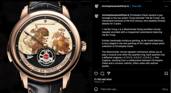 Hai Ba Trung - Des héroïnes vietnamiennes présentées sur une montre suisse de luxe ảnh 1