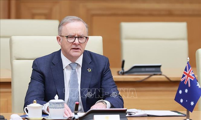 Vietnam-Australie : entretien entre les deux PM Pham Minh Chinh et Anthony Albanese ảnh 3 Vietnam-Australie : entretien entre les deux PM Pham Minh Chinh et Anthony Albanese ảnh 3