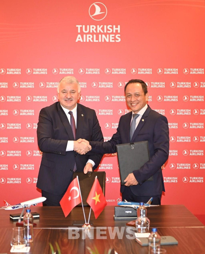 Vietnam Airlines signe une coopération de partage de code avec Turkish Airlines ảnh 1 Vietnam Airlines signe une coopération de partage de code avec Turkish Airlines ảnh 1