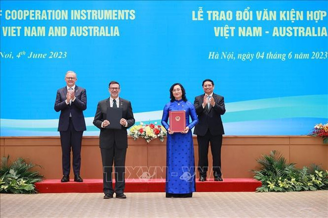 Le PM australien termine avec succès sa visite officielle au Vietnam ảnh 3 Le PM australien termine avec succès sa visite officielle au Vietnam ảnh 3