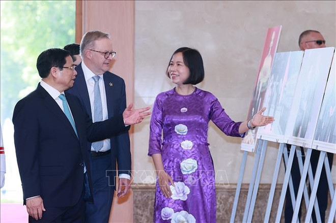 Les PM vietnamien et australien assistent à la signature d'accords de coopération ảnh 4 Les PM vietnamien et australien assistent à la signature d'accords de coopération ảnh 4