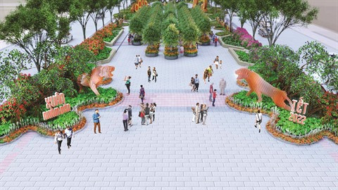 La rue florale Nguyên Huê pour le Têt du Tigre ảnh 1