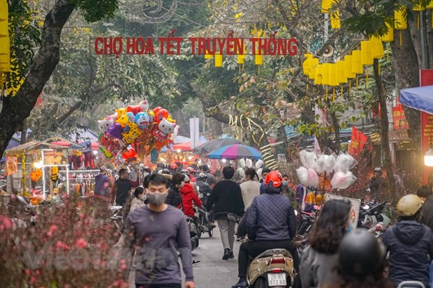 Hanoï : Ouverture du marché aux fleurs de Hang Luoc ảnh 1 Hanoï : Ouverture du marché aux fleurs de Hang Luoc ảnh 1