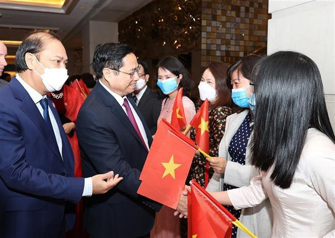 Le Premier ministre Pham Minh Chinh est arrivé aux États-Unis ảnh 2 Le Premier ministre Pham Minh Chinh est arrivé aux États-Unis ảnh 2