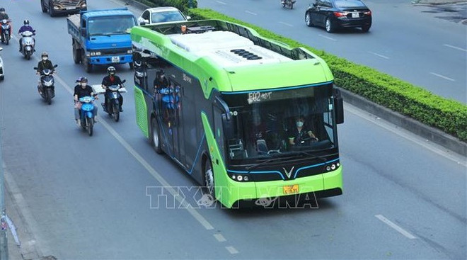 Hanoï s'efforce de développer les bus électriques pour améliorer la qualité de l'air ảnh 1 Hanoï s'efforce de développer les bus électriques pour améliorer la qualité de l'air ảnh 1