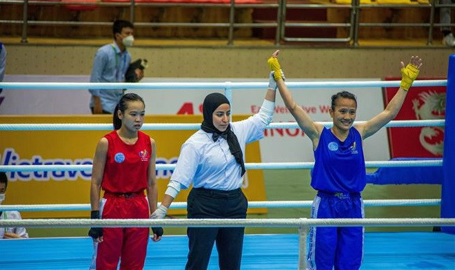 SEA Games 31 : Le Vietnam remporte trois des quatre premiers matches de kickboxing ảnh 2 SEA Games 31 : Le Vietnam remporte trois des quatre premiers matches de kickboxing ảnh 2