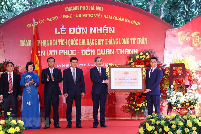Les temples Voi Phuc et Quan Thanh classés "Vestiges nationaux spéciaux" ảnh 1 Les temples Voi Phuc et Quan Thanh classés "Vestiges nationaux spéciaux" ảnh 1