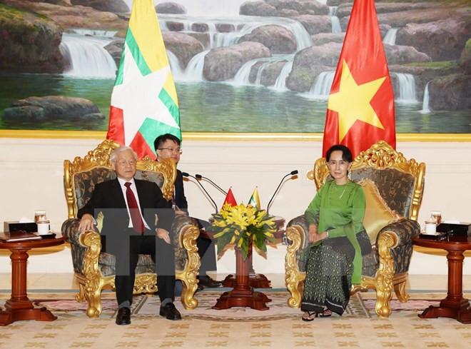 Entrevue Nguyen Phu Trong – Aung San Suu Kyi ảnh 1 Entrevue Nguyen Phu Trong – Aung San Suu Kyi ảnh 1