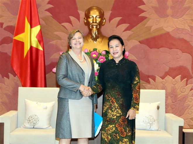 La présidente de l’AN reçoit la représentante en chef de l’UNICEF au Vietnam ảnh 1 La présidente de l’AN reçoit la représentante en chef de l’UNICEF au Vietnam ảnh 1