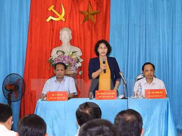 La présidente de l’Assemblée nationale Nguyen Thi Kim Ngan se rend à Bac Kan ảnh 1