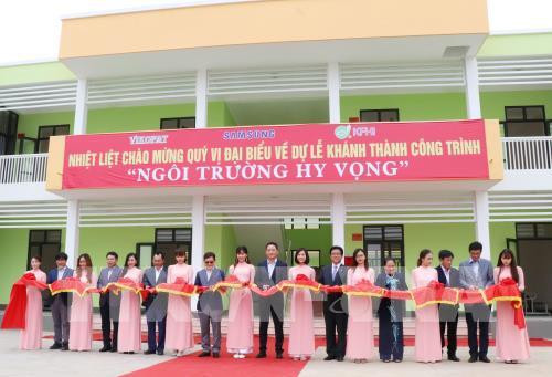 Inauguration d’une école financée par Samsung à Thai Nguyen ảnh 1 Inauguration d’une école financée par Samsung à Thai Nguyen ảnh 1