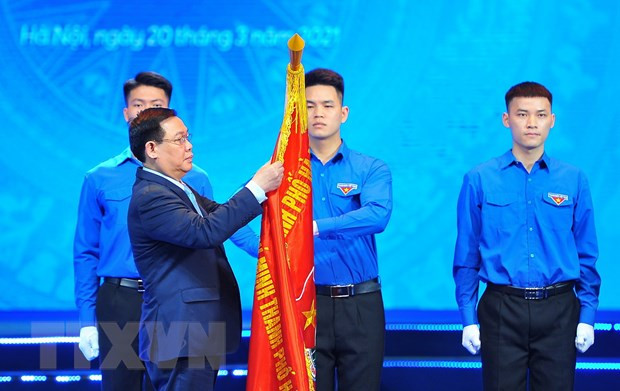 Célébration du 90e anniversaire de l'Union de la jeunesse communiste Ho Chi Minh à Hanoï ảnh 1 Célébration du 90e anniversaire de l'Union de la jeunesse communiste Ho Chi Minh à Hanoï ảnh 1
