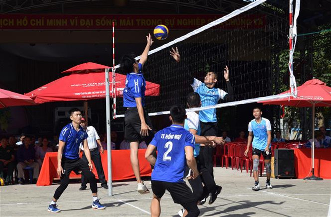 Evénement sportif commun entre Dong Thap et Prey Veng (Cambodge) ảnh 1 Evénement sportif commun entre Dong Thap et Prey Veng (Cambodge) ảnh 1
