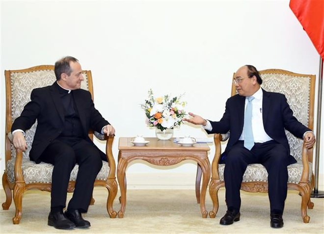 Le PM Nguyen Xuan Phuc reçoit une délégation du Saint-Siège ảnh 1 Le PM Nguyen Xuan Phuc reçoit une délégation du Saint-Siège ảnh 1