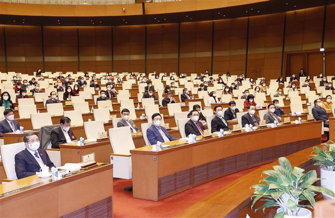 Conférence sur le plan de travail des Conseils populaires en 2022 ảnh 1 Conférence sur le plan de travail des Conseils populaires en 2022 ảnh 1
