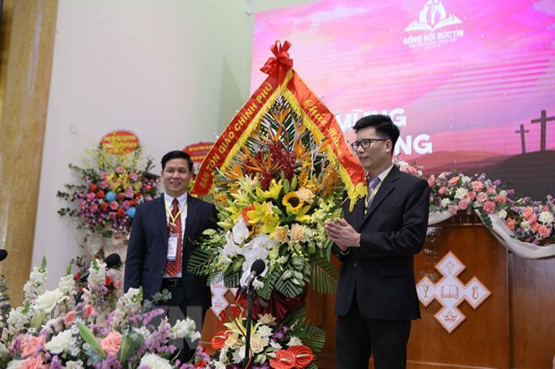 Ouverture de la 36e Assemblée générale de l'Église évangélique du Vietnam (Nord) ảnh 1 Ouverture de la 36e Assemblée générale de l'Église évangélique du Vietnam (Nord) ảnh 1
