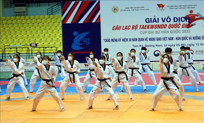 Ouverture du Tournoi national des clubs de taekwondo 2022 ảnh 1 Ouverture du Tournoi national des clubs de taekwondo 2022 ảnh 1