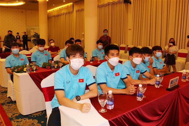 Rencontre avec l’équipe U23 du Vietnam, champion en titre du Championnat d’Asie du Sud-Est de 2022 ảnh 3 Rencontre avec l’équipe U23 du Vietnam, champion en titre du Championnat d’Asie du Sud-Est de 2022 ảnh 3