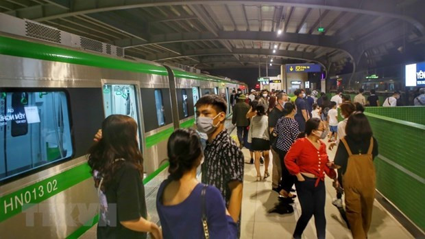 Forte hausse de la fréquentation dans la ligne de métro Cat Linh-Hà Dông ảnh 1 Forte hausse de la fréquentation dans la ligne de métro Cat Linh-Hà Dông ảnh 1
