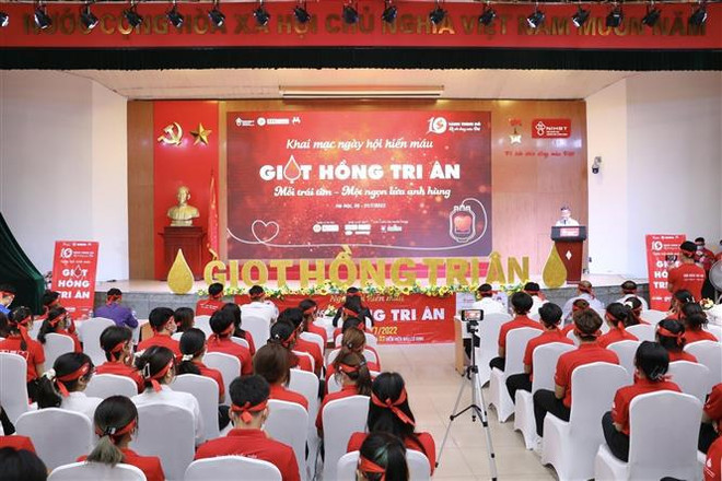 Ouverture de la fête de don du sang "Goutte rouge de reconnaissance" à Hanoï ảnh 1 Ouverture de la fête de don du sang "Goutte rouge de reconnaissance" à Hanoï ảnh 1