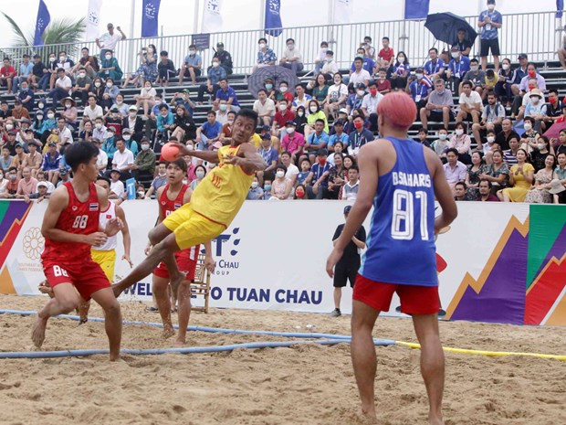 SEA Games 31: le Vietnam remporte sa troisième victoire en beach handball ảnh 1 SEA Games 31: le Vietnam remporte sa troisième victoire en beach handball ảnh 1