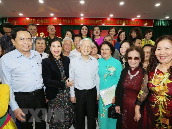 Nguyen Phu Trong à la Fête de grande union nationale à Hanoï ảnh 1 Nguyen Phu Trong à la Fête de grande union nationale à Hanoï ảnh 1