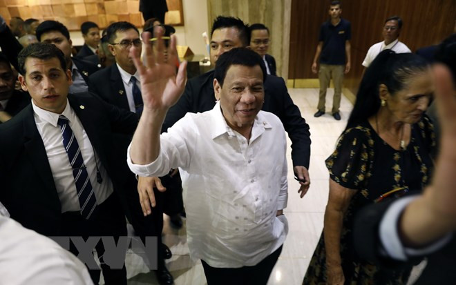 Le président philippin Rodrigo Duterte commence sa tournée en Proche-Orient ảnh 1 Le président philippin Rodrigo Duterte commence sa tournée en Proche-Orient ảnh 1