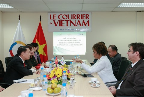 Michaëlle Jean s'engage aux côtés du Courrier du Vietnam ảnh 1 Michaëlle Jean s'engage aux côtés du Courrier du Vietnam ảnh 1