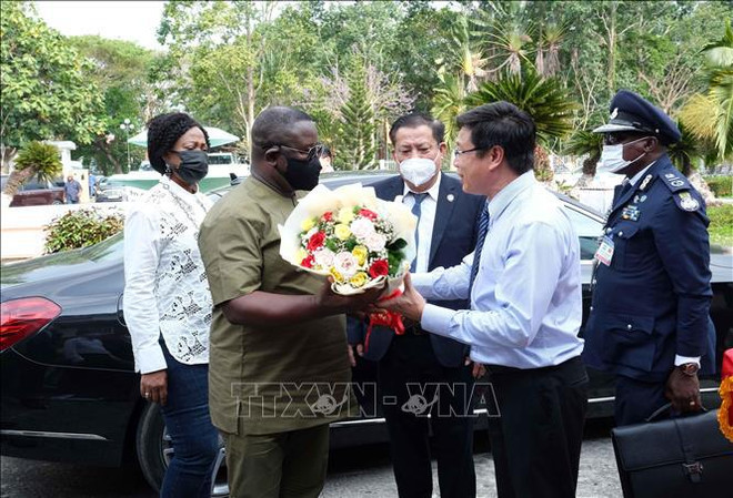 Le président de Sierra Leone visite l'Institut du riz du delta du Mékong ảnh 1 Le président de Sierra Leone visite l'Institut du riz du delta du Mékong ảnh 1