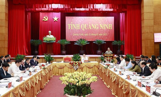 Le PM Pham Minh Chinh exhorte Quang Ninh à devenir riche, propre et belle ảnh 1 Le PM Pham Minh Chinh exhorte Quang Ninh à devenir riche, propre et belle ảnh 1