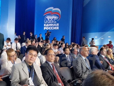 Une délégation vietnamienne au Congrès du Parti Russie unie ảnh 1 Une délégation vietnamienne au Congrès du Parti Russie unie ảnh 1