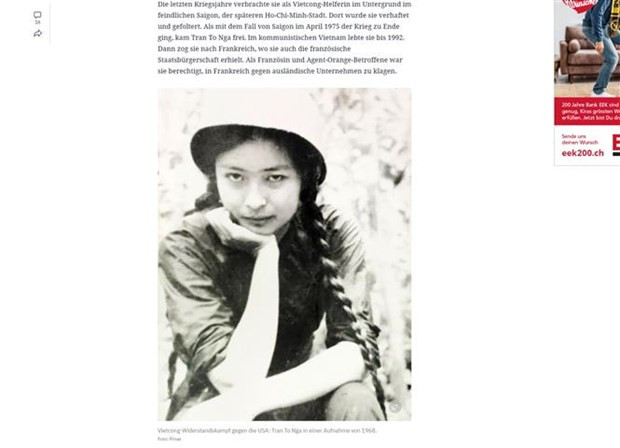 Les médias européens couvrent le procès historique de l’agent orange intenté par Trân Tô Nga ảnh 2 Les médias européens couvrent le procès historique de l’agent orange intenté par Trân Tô Nga ảnh 2