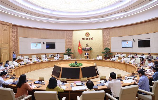 Le PM Pham Minh Chinh préside la réunion périodique du gouvernement ảnh 2 Le PM Pham Minh Chinh préside la réunion périodique du gouvernement ảnh 2