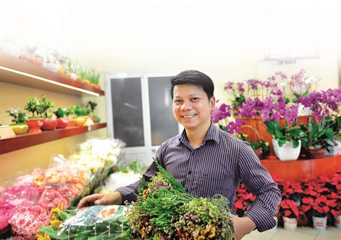 Nguyên Manh Hùng, artisan fleuriste de Hanoï et heureux de l'être ảnh 1 Nguyên Manh Hùng, artisan fleuriste de Hanoï et heureux de l'être ảnh 1