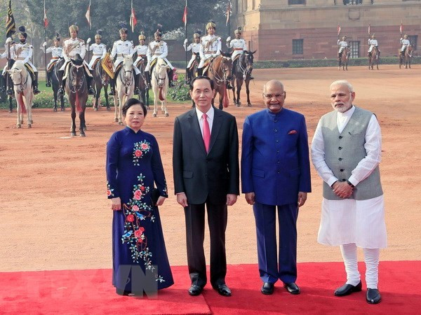 Le Vietnam et l'Inde publient une Déclaration commune ảnh 1 Le Vietnam et l'Inde publient une Déclaration commune ảnh 1
