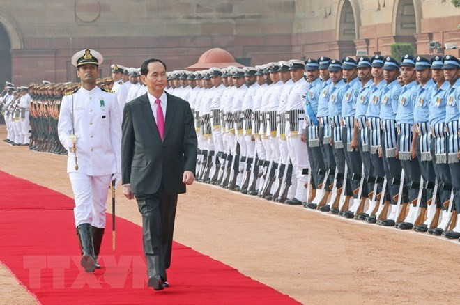 Succès des visites d’Etat en Inde et au Bangladesh du président Tran Dai Quang ảnh 1