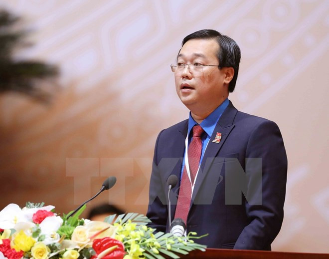 Le Quoc Phong réélu premier secrétaire du Comité central de l’UJCH ảnh 1 Le Quoc Phong réélu premier secrétaire du Comité central de l’UJCH ảnh 1