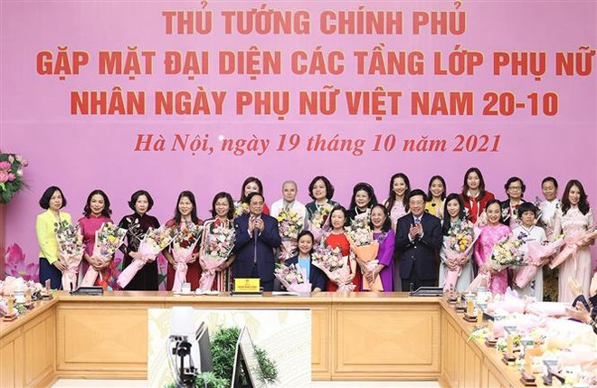 Le Vietnam crée un environnement permettant aux femmes d'affirmer leur position, selon le PM ảnh 4 Le Vietnam crée un environnement permettant aux femmes d'affirmer leur position, selon le PM ảnh 4