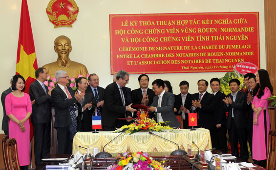 Notariat : Thai Nguyen établit un jumelage avec Rouen (France) ảnh 1