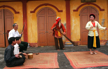 Le printemps au village de Khuốc, l’un des berceaux du chèo ảnh 1 Le printemps au village de Khuốc, l’un des berceaux du chèo ảnh 1