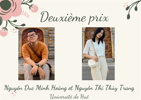 6e concours "Jeunes Reporters Francophones" : le 1er prix à deux étudiantes de HCM-Ville ảnh 3 6e concours "Jeunes Reporters Francophones" : le 1er prix à deux étudiantes de HCM-Ville ảnh 3