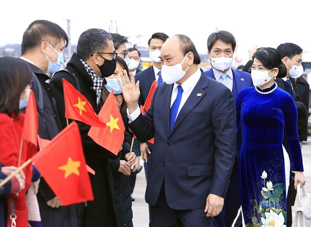 Le président Nguyen Xuan Phuc termine sa visite officielle en Suisse ảnh 1 Le président Nguyen Xuan Phuc termine sa visite officielle en Suisse ảnh 1