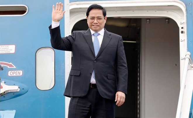 Le Premier ministre Pham Minh Chinh part pour le Japon ảnh 1