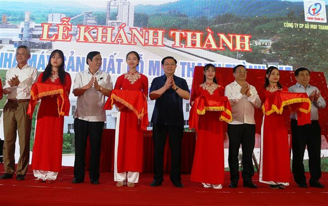 Ha Tinh : Inauguration de la plus grande usine de panneaux de fibres de bois au Centre ảnh 1 Ha Tinh : Inauguration de la plus grande usine de panneaux de fibres de bois au Centre ảnh 1