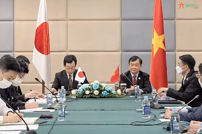 Rencontre bilatérale des vice-ministres de la Défense du Vietnam et du Japon ảnh 1