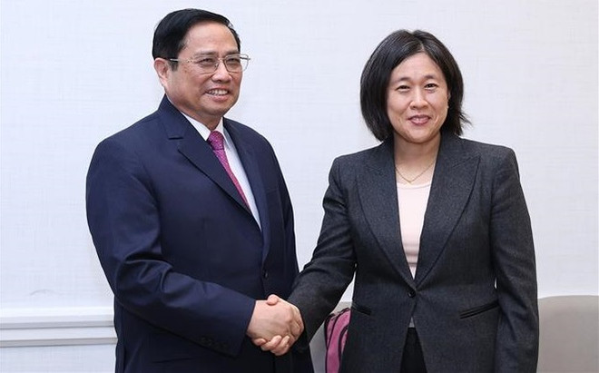 Le PM Pham Minh Chinh rencontre la représentante au Commerce des États‑Unis ảnh 1 Le PM Pham Minh Chinh rencontre la représentante au Commerce des États‑Unis ảnh 1