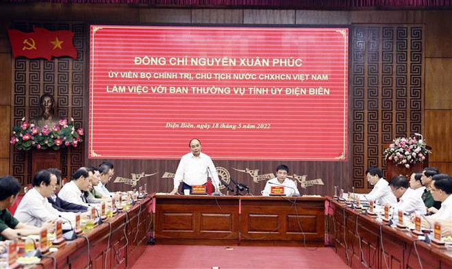 Le président Nguyên Xuân Phuc exhorte Diên Biên à promouvoir la transformation numérique ảnh 1 Le président Nguyên Xuân Phuc exhorte Diên Biên à promouvoir la transformation numérique ảnh 1