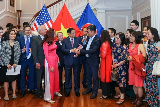 Le PM rencontre de la communauté vietnamienne aux États-Unis ảnh 1 Le PM rencontre de la communauté vietnamienne aux États-Unis ảnh 1
