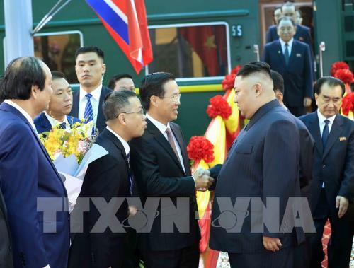 Le président de la RPDC Kim Jong-un entame sa visite d’amitié officielle au Vietnam ảnh 1 Le président de la RPDC Kim Jong-un entame sa visite d’amitié officielle au Vietnam ảnh 1