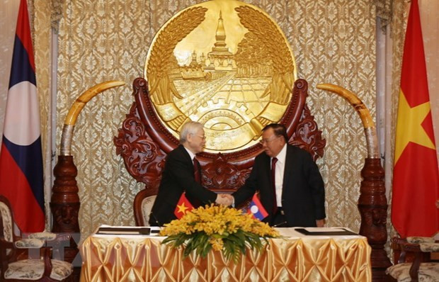 La tournée du leader du PCV dynamise les liens avec le Laos et le Cambodge ảnh 1 La tournée du leader du PCV dynamise les liens avec le Laos et le Cambodge ảnh 1